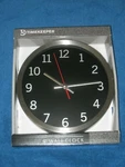 Timekeeper 2253B 9 In. Round Brushed Metal Rim Hand Quartz Wall Clock, New!. Fixed Price $14.99.