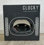 Clocky Alarm On Wheels Chrome Extra Loud For Heavy Sleeper Moving Rolling. Fixed Price $29.99.