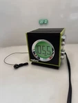 Realtone -green RT205 Lcd Clock Am/fm Radio Snooze Line IN/MP3 Input Jack. Fixed Price $19.99.