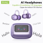 Htc NE54 Ows Bluetooth Earbuds With Lcd Clip Ai Translator Noise Cancel Sport. Fixed Price $34.99.