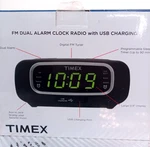 Vintage Timex Alarm Clock Radio With Usb Charging Port Black T2351B New Box. Fixed Price $19.99.