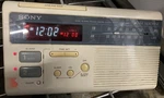 Vtg 80S Sony Dream Machine White Alarm Clock Radio ICF-C221W Vaporwave Works. Fixed Price $49.99.