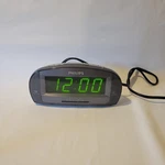 Philips AJ3540 Digital Alarm Clock Radio Large Green Led Dual Tested. Fixed Price $11.99.