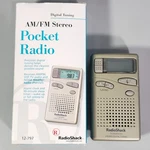 Radio Shack Pocket 12-797 Am Fm Stereo Digital Tune Noaa Weather Band Gold. Fixed Price $63.99.
