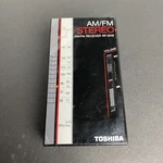Vtg Toshiba RP-2016 Am Fm Stereo Portable Pocket Radio Receiver Tested. Fixed Price $19.00.