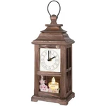 Carson Home Accents 397546 Clock Lantern With Flameless Led Candle - In Celeb.... Fixed Price $79.93.
