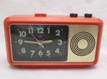 Rare Vintage Citizen Quartz Crystron Orange 3-MODE Alarm Clock. Fixed Price $95.00.