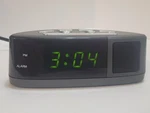 Digital Alarm Clock Advance Model 4135 Black Tested Works, Battery Backup. Fixed Price $10.00.