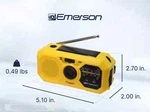 Emerson ER-7050 Emergency Am/fm Radio W/ Weather Band, Power Bank Yellow New. Fixed Price $26.07.
