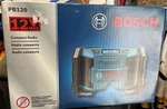 Bosch PB120 12V Jobsite Radio. Am/fm Aux W/ Ac Adapter And Cord. Fixed Price $99.99.