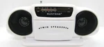 Suntone Am Fm White Mini Boom Box Radio 7.5" 3.5" Model RR2500.. Fixed Price $17.99.