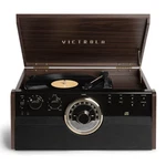 Victrola Empire Bluetooth 6-IN-1 Record Player VTA-370B Gold/brown/black. Fixed Price $99.99.