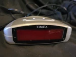 Timex T109S Extra Loud Alarm Clock Gray/grey W/ Battery Backup Tested. Fixed Price $10.80.