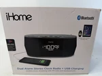 Ihome IBT38G Bluetooth Stereo Dual Alarm Clock Radio - Works. Fixed Price $24.95.