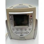 Timex Nature Sounds Alarm Clock T158W MP3 Aux Line-in Cream Silver Digital Lcd. Fixed Price $15.00.