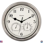 Westclox 12-INCH Silver Indoor/outdoor Wall Clock Weather-resistant, Temp &. Fixed Price $56.64.
