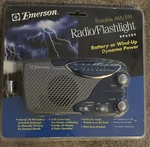 New Emerson Portable Radio Flashlight RP6289C Battery Windup Sealed. Fixed Price $29.99.