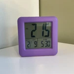 Equity/la Crosse Lcd Digital Alarm Clock W/snooze Date 70912 Soft Cube Purple. Fixed Price $9.99.