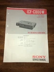 Sony ICF-C800W Fm/am Digital Clock Radio Original Service Manual Schematic L091. Fixed Price $27.95.