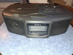 Sony Compact Disc Player Am Fm Clock Radio Dual Alarms ICF-CD800 Tested. Fixed Price $19.99.