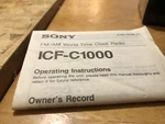Vintage Sony ICF-C1000 Fm/am World Time Clock Radio. With Box. Fixed Price $83.99.