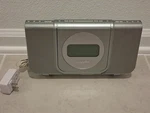 Capello CR25 Clock Radio/cd Player Dual Alarm, Am/fm, Aux-in Silver. Fixed Price $20.00.