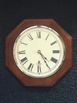 Chicago Lighthouse Mahogany Finish 12 Wooden Octagon Wall Clock Excellent. Fixed Price $28.95.