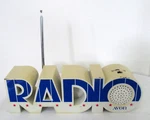 Vintage 70S Pop Art Isis Am/fm Radio By Avon Works Red White Blue Patriotic. Fixed Price $28.00.