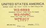 Qsl Card Ham Radio W2-6893 W2-NNRC WPE2CY Nathan Rosen Nate New York 67, Ny 1964. Fixed Price $12.00.