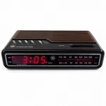 Vintage Digital Retro Alarm Am/fm Clock Radio Model 7-4638B Tested Woodgrain. Fixed Price $39.00.