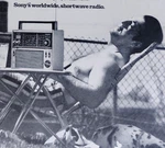 Vintage Retro 1970 Sony Worldwide Shortwave Radio Am TFM-1600W Moscow. Fixed Price $12.30.