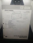 Sony Rare ICF-850W Service Manual #45. Fixed Price $16.49.