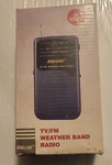 Encore Tv/fm Weather Band Radio Handheld Model EB16199 Opened Box, Mint Cond.. Fixed Price $20.90.