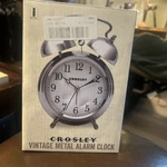 Crosley Vintage Metal Alarm Clock Model 33013 Chrome, Tested & Working. Fixed Price $20.00.
