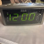 Rca RP3715A Green Display Radio Clock Alarm Gray Tested. Fixed Price $16.01.