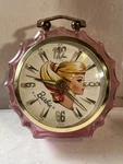 Vintage 1964 Barbie Clear Pink Lucite Starlight Swirl Clock Crystal Works!. Fixed Price $225.00.