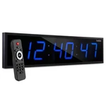 Ivation Digital Clock Oversized Wall Mounted Time Bar Blue Led 24 In. Wide. Fixed Price $143.74.