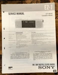 Sony EZ-7 Clock Radio Service Manual *original*. Fixed Price $14.97.