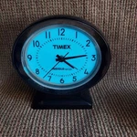 Vintage Timex Indiglo Blue Night Light Analog Alarm Clock Working. Fixed Price $29.00.