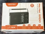 Leotec LT-1808 Am/fm Radio Portable Black Large Horn Earphone Jack 0.5W. Fixed Price $17.18.