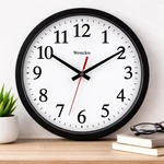 Westclox 14 Round Wall Clock Black White Easy-read Analog Battery/ac Office. Fixed Price $45.99.