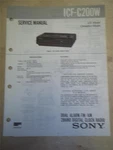 Sony Service Manual ICF-C200W Clock Radio Original Repair. Fixed Price $9.48.