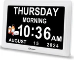 Soobest Digital Dementia Alarm Clock For Seniors Elderly, 7", Hd White. Fixed Price $43.35.