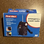 First Alert Emergency CR200 Crank Radio Am Fm Weather Band Led Light 4 Way Power. Fixed Price $34.95.