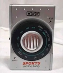Vintage 1980S Portable Dss Sports Am/fm Radio Model NO.62330 Tested. Fixed Price $13.99.