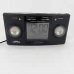 Sharper Image Big Screen Clock Radio Sound Soother 20 Model SI564 Works Black. Fixed Price $64.35.