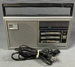 Vtg Panasonic Am/fm 2-BAND Radio Model No. RF-559 W/ Carrying Handle Tested. Fixed Price $19.67.