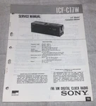 Sony ICF-C17W Fm/am Digital Clock Radio Original Service Manual Schematic M530. Fixed Price $27.95.
