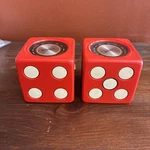 2 Vintage Sanyo RP1711R 6 Transistors Am Radio Dice Cube Red One Parts Only. Fixed Price $49.99.