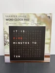 Led Word Clock Pro With Dimmable Light, 9.45" Modern Design, & Red 5-MINUTE.... Fixed Price $29.99.